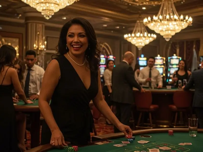 Happy woman excited to start betting after successful PH Cash Casino login