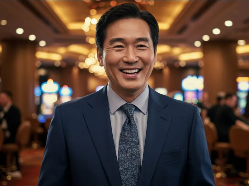 Man enjoying the exciting casino vibe at Spintime Casino