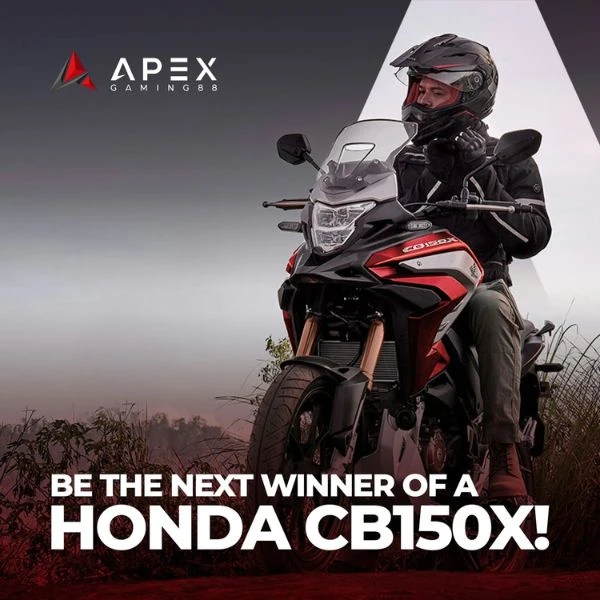 Be The Next Winner of a Honda CB150X at Apex Gaming 88