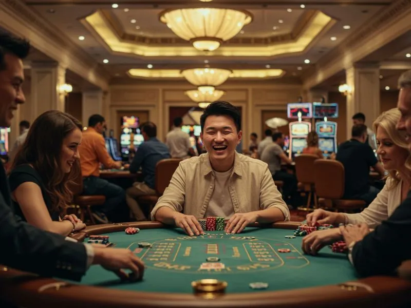 Group of friends enjoying a poker game at a casino table – ph.spin