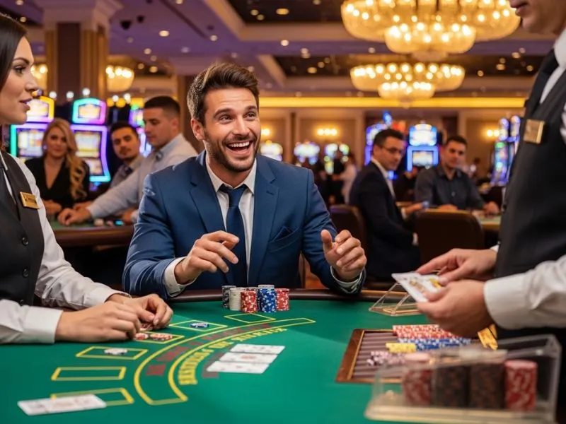 500jl casino showing an energetic and thrilling atmosphere during an exciting online casino gaming session