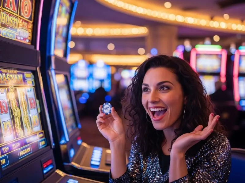 500jl casino player enjoying free spins on a favorite slot game during an exciting online casino session