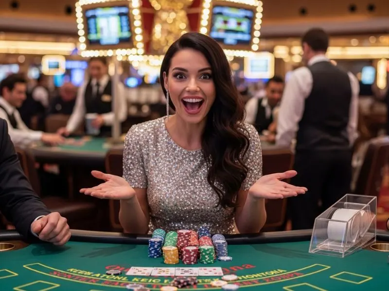 bs88 casino poker player going all in with confidence during an intense online casino game